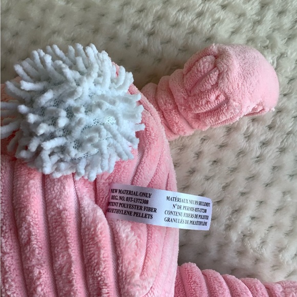 Pink Corduroy Plush Bunny Rabbit Stuffed Animal Toy Easter Gift - Picture 10 of 10